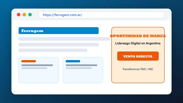 Modelo de aplicación comercial y proyectos digitales para ferrugem.com.ar